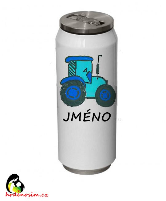Termoplechovka "Traktor modrý"