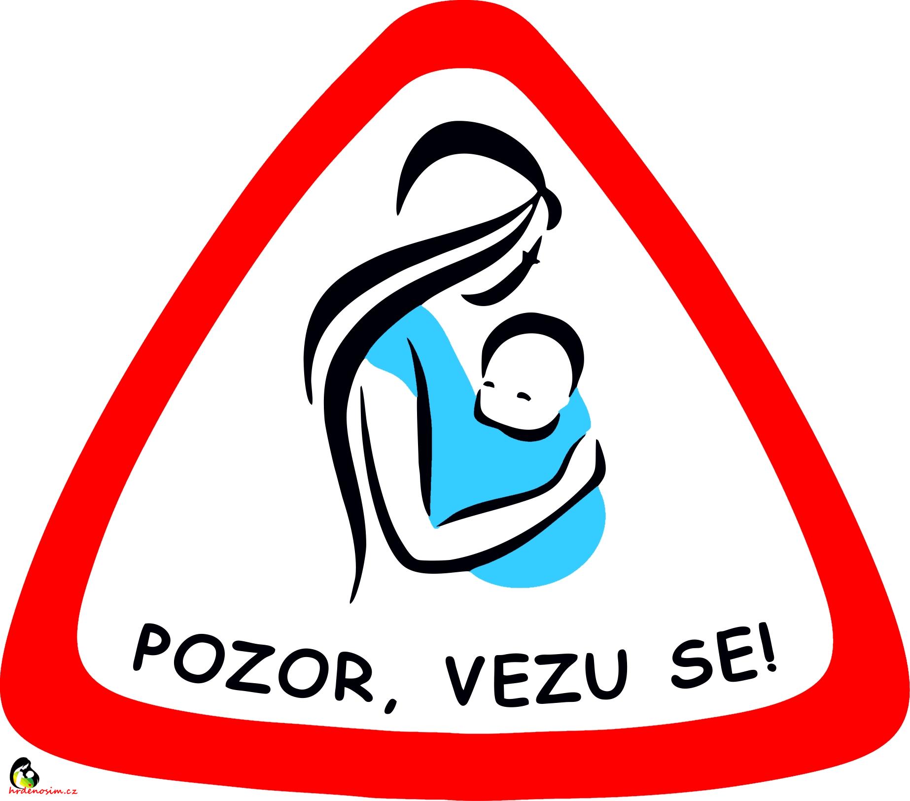 Samolepka na auto " Pozor,vezu se "modrá