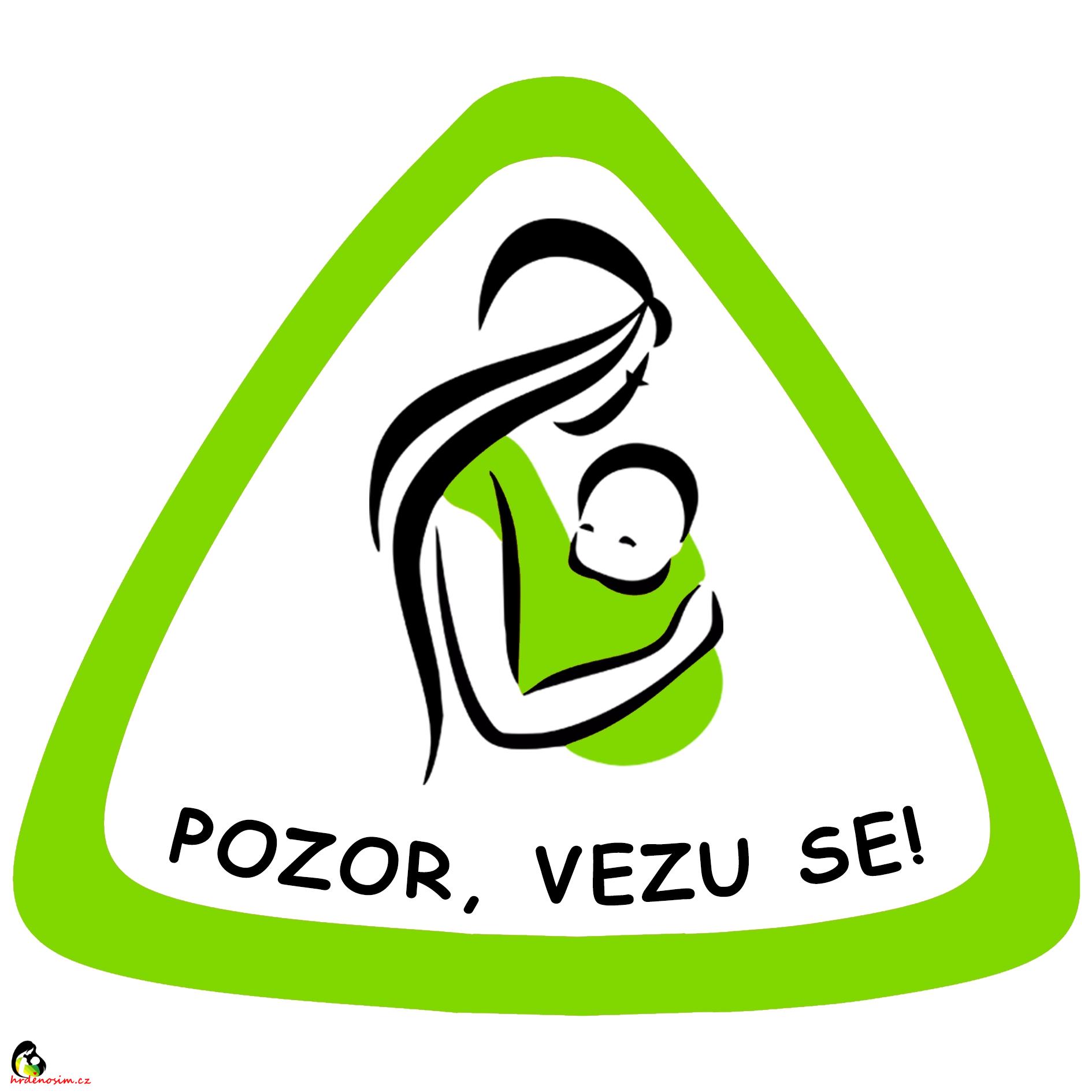 Samolepka na auto " Pozor,vezu se "celozelená
