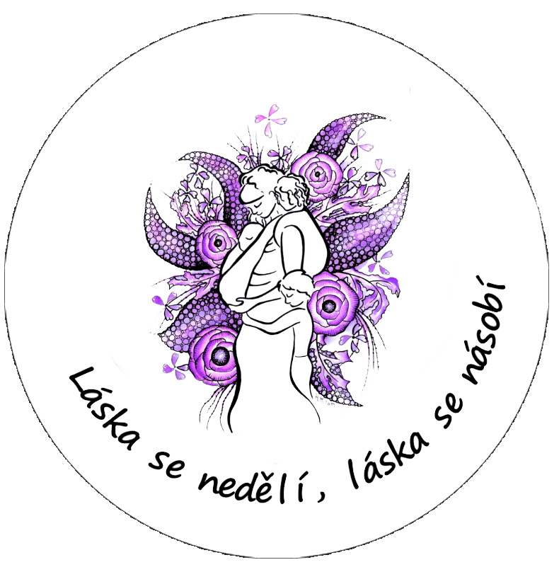 Autorská placka "Láska se nedělí tři děti"