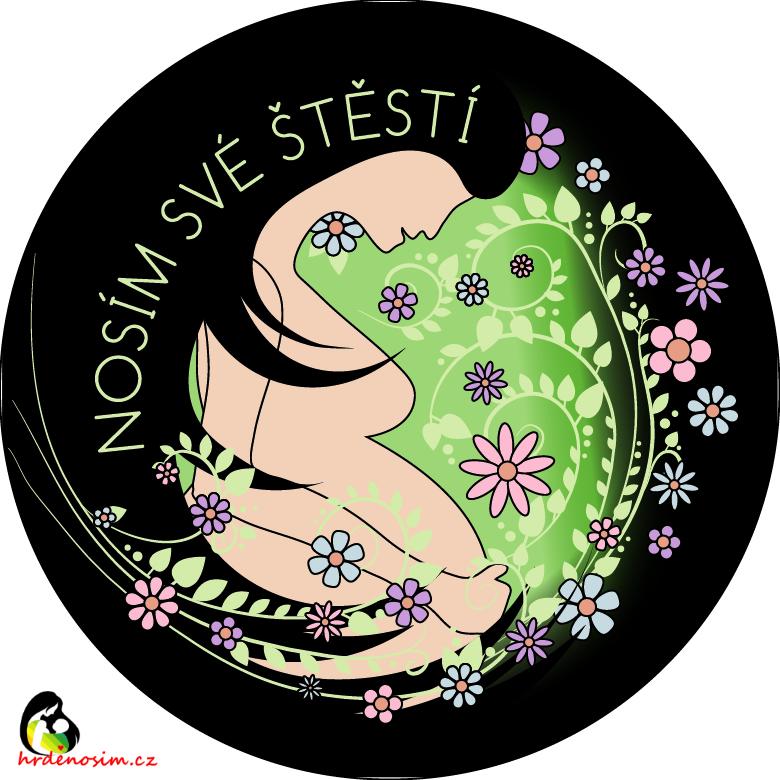 těhotenská „Nosím své štěstí" tmavá
