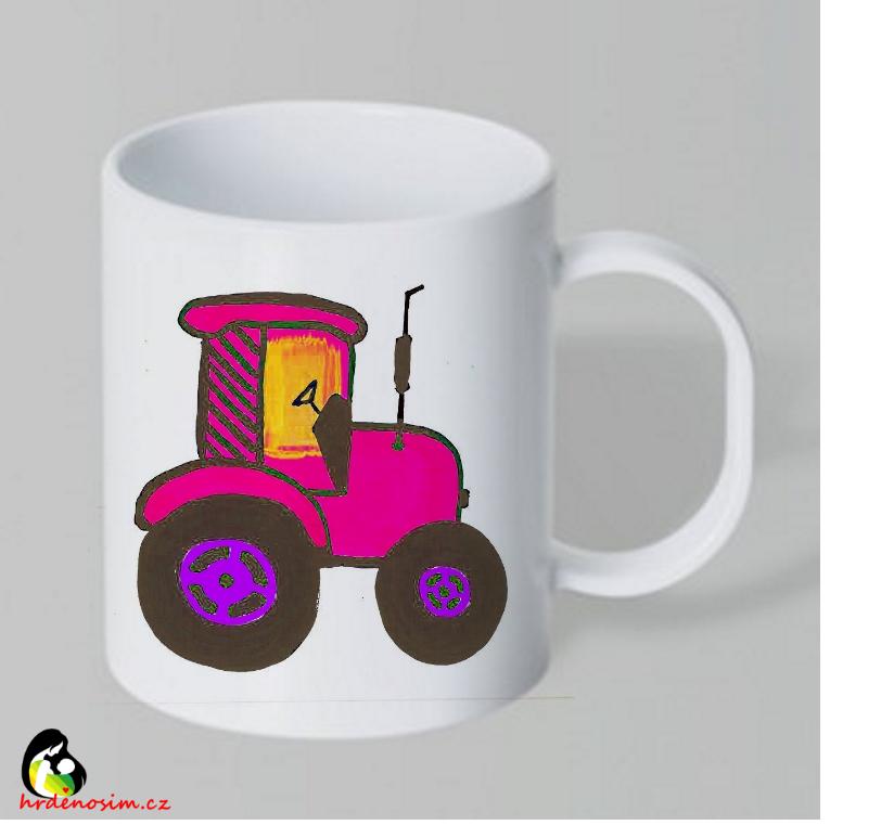 Hrnek dětský traktor2 různé barvy