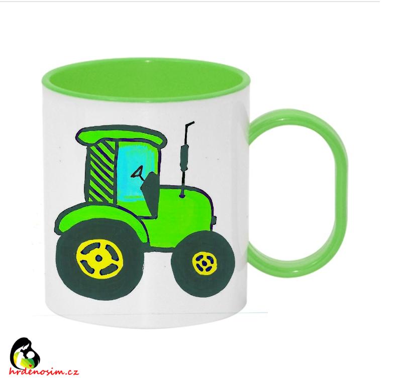 Hrnek dětský traktor2 různé barvy