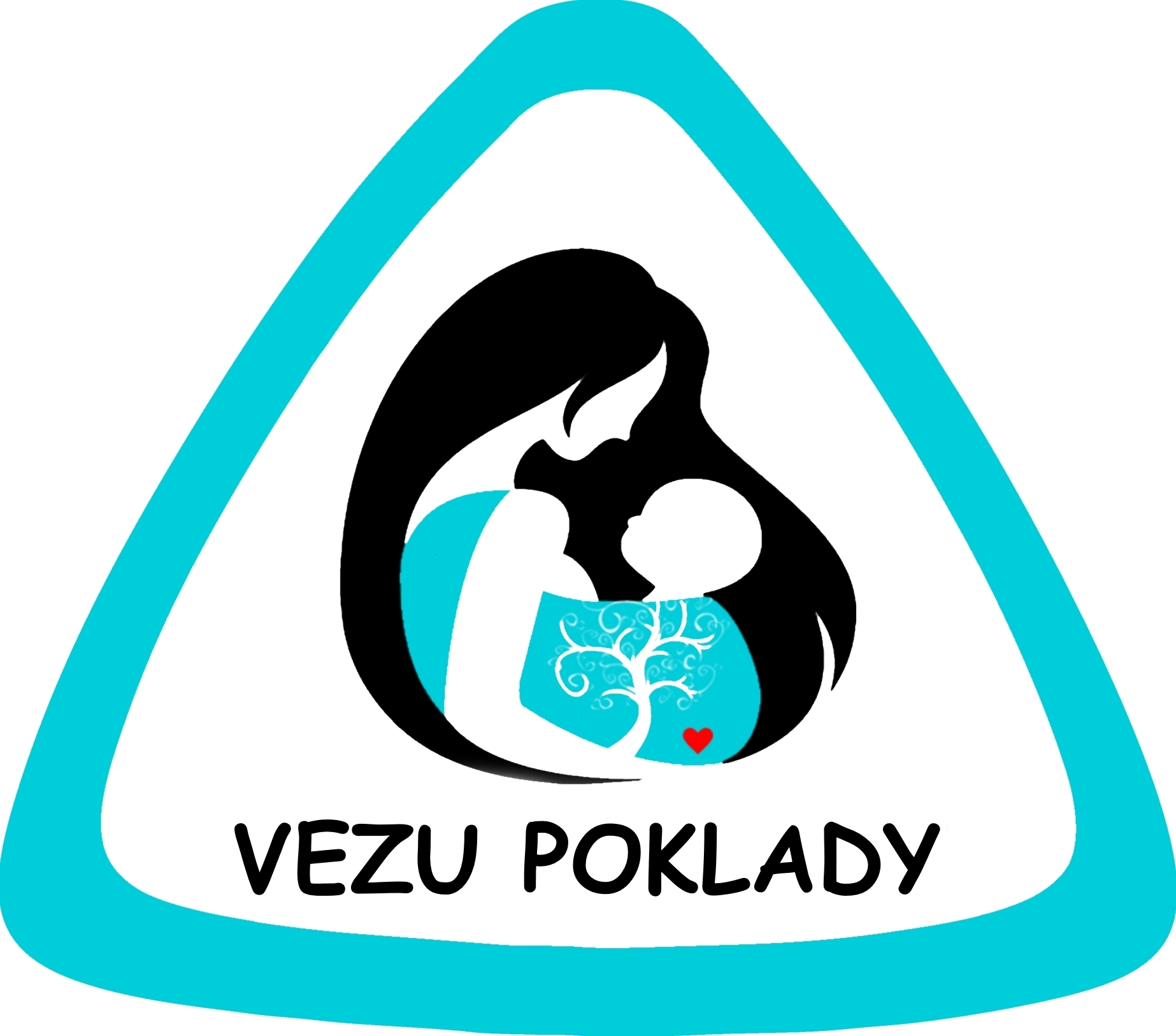 Samolepka na auto " Vezu poklady" celomodrá