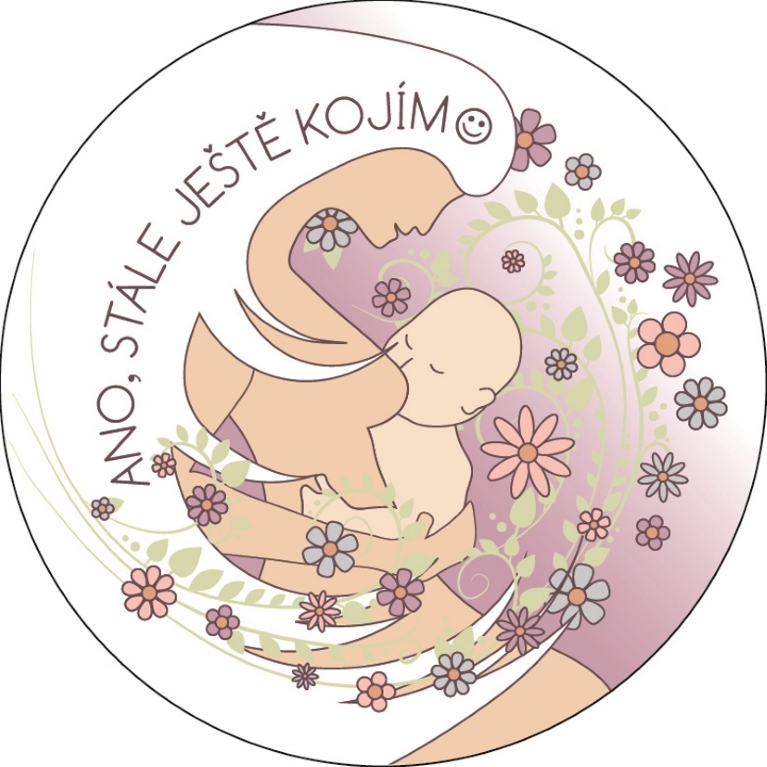  „Ano, stále ještě kojím :)" bílá