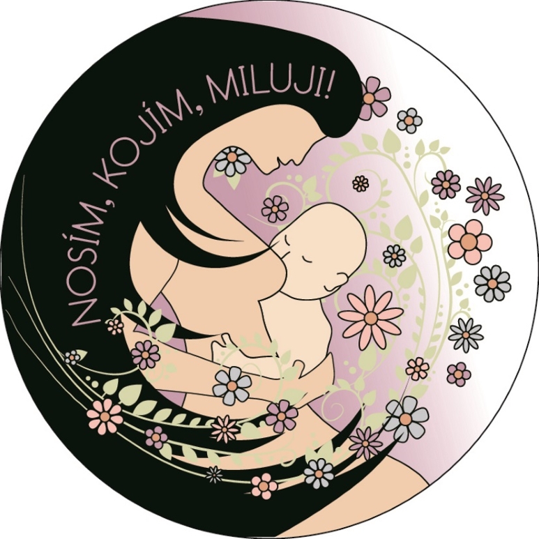  „Nosím, kojím, miluji" světlá fialová