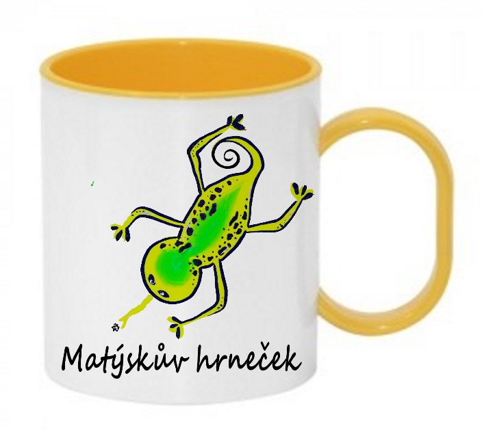 Hrnek dětský ještěrka + vlastní text