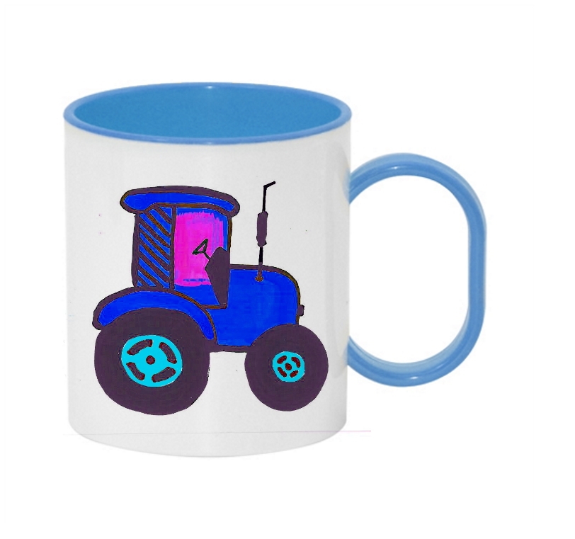 Hrnek dětský traktor2 různé barvy