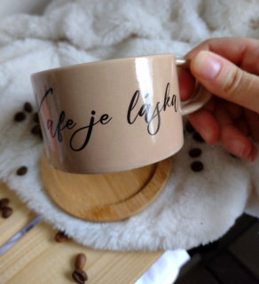 Makronka "Kafe je láska"